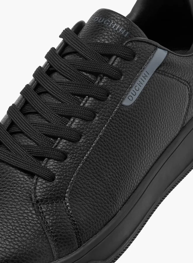 DUCHINI Men's Panelled Lace-Up Sneakers
