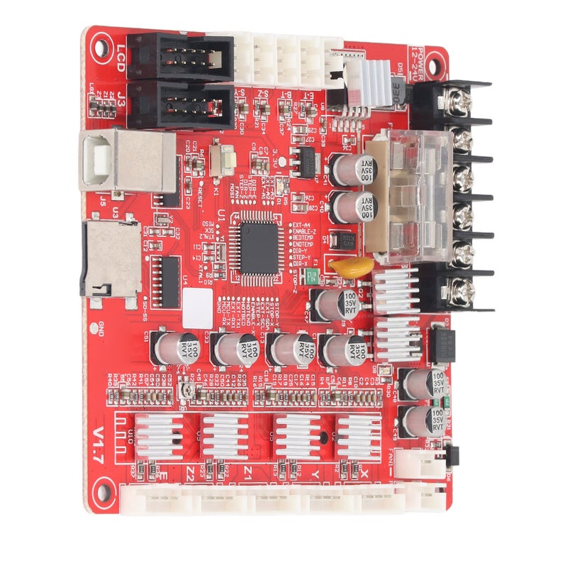 3D Printer Motherboard Good Heat Dissipation Integrated Main Board with USB Interface 12V‑24V for Anet A8 PLUS - Image 1