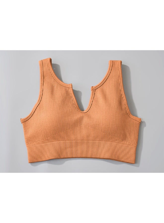 KAWN.YOGA Womens U Back Sports Bra - Padded Low Impact Workout Yoga Bra with Removable Built in Bra - Image 4