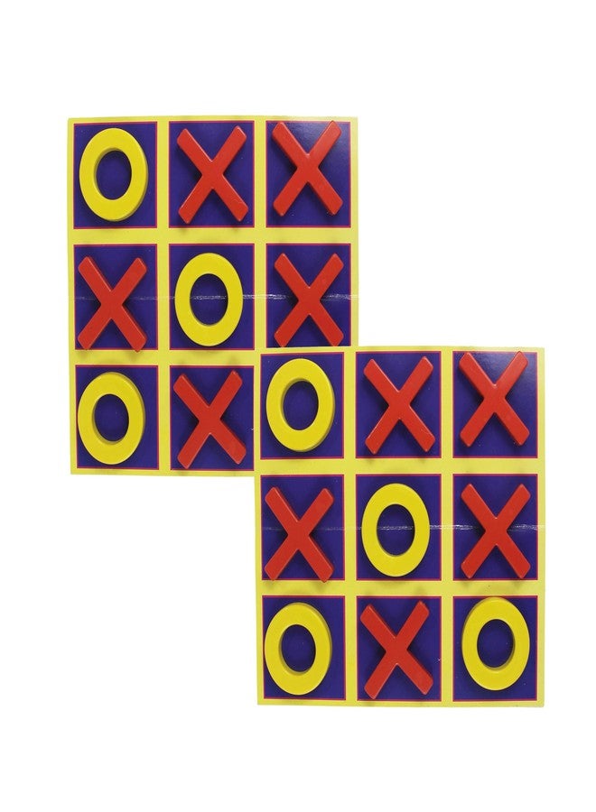 ROSEFAIR Tic Tac Toe Board Game, Party Fun Edition, Criss Cross Board Game Gift for Boys and Girls (Pack of 2) - Image 1