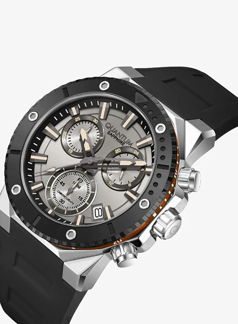 Quantum Men's Silicone Analog Watch HNG1232.371 - 44 mm