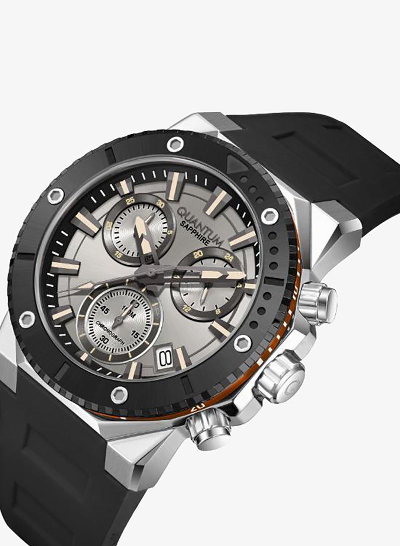 Quantum Men's Silicone Analog Watch HNG1232.371 - 44 mm - Image 2