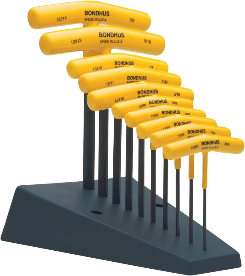 Bondhus مجموعة مفاتيح سداسية T-HANDLE من بوندوس 10 قطع - Image 1