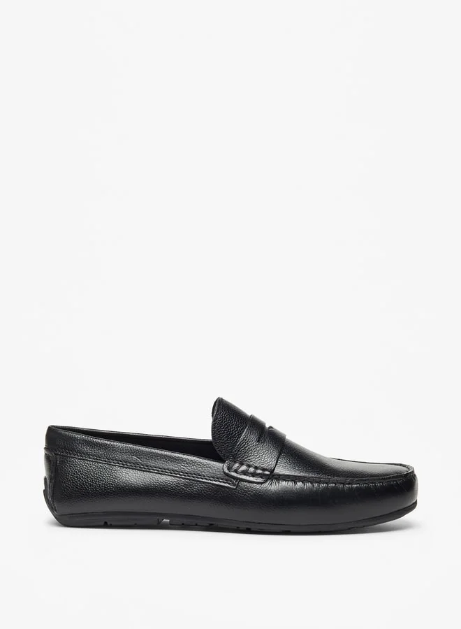 ال بي ال من شو اكسبرس Men's Solid Slip-On Moccasins