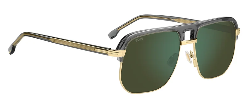 هوجو بوس Square Double Bridge Sunglasses Frames