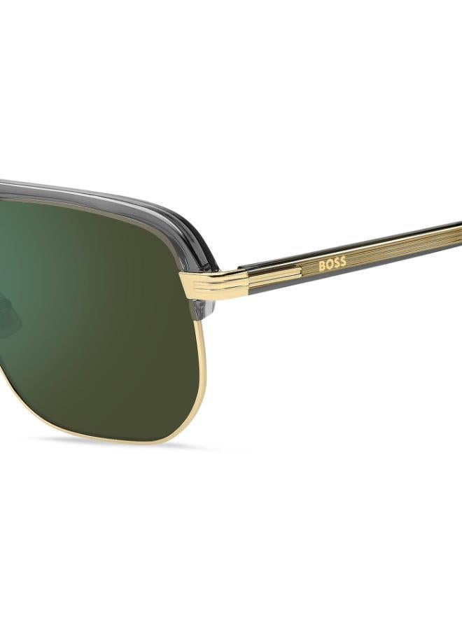 هوجو بوس نظارات شمسية مربعة بجسر مزدوج - Image 4