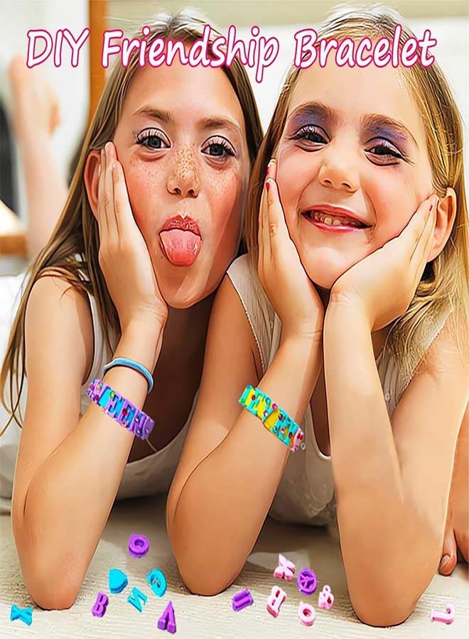 RAWAID DIY Friendship Bracelet Kit, Jewelry Making Set, DIY Craft Kit with Alphabet & Charms, Kids Art & Craft Toys, Creative Arts and Crafts Activity for Kids Ages 5-12, Best Birthday Gift for Girls - Image 4