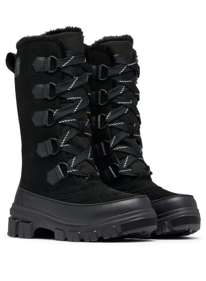 SOREL Women's Tivoli V Tall Waterproof Snow Boot, Black/Natural, 10.5 - Image 3