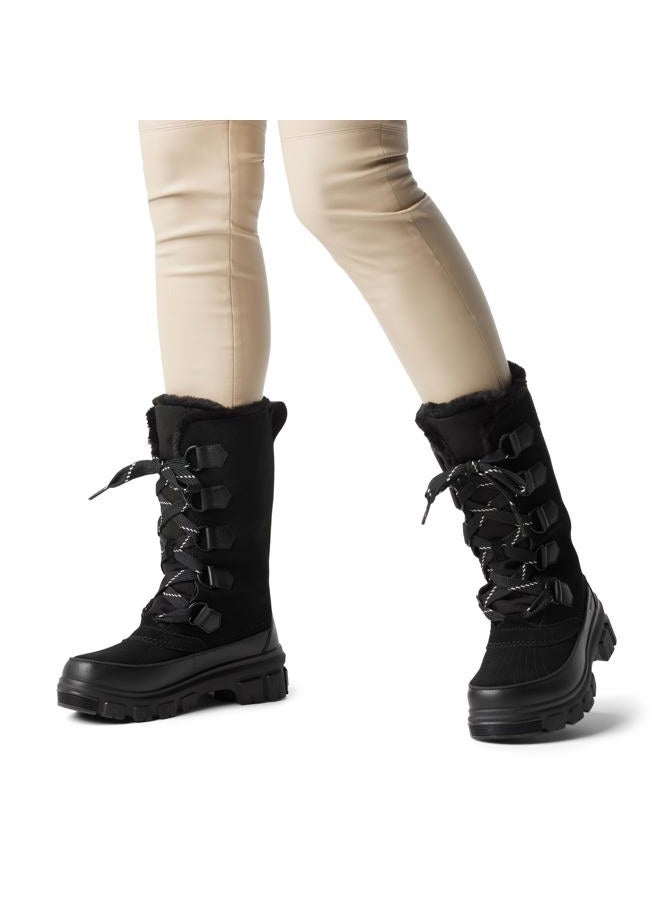 SOREL Women's Tivoli V Tall Waterproof Snow Boot, Black/Natural, 10.5 - Image 2