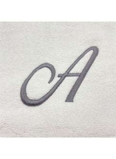 Embroidered For You (White) Luxury Monogrammed Hand Towel(50 x 80 Cm-Set of 1)100% Cotton, Highly Absorbent and Quick dry Bath Linen -600 Gsm (Silver Letter A) - pzsku/ZB7D5DF4D8D66BAEA5DF0Z/45/_/1695364534/dd3dc16b-57cb-4141-a5aa-8fb1fef29d75