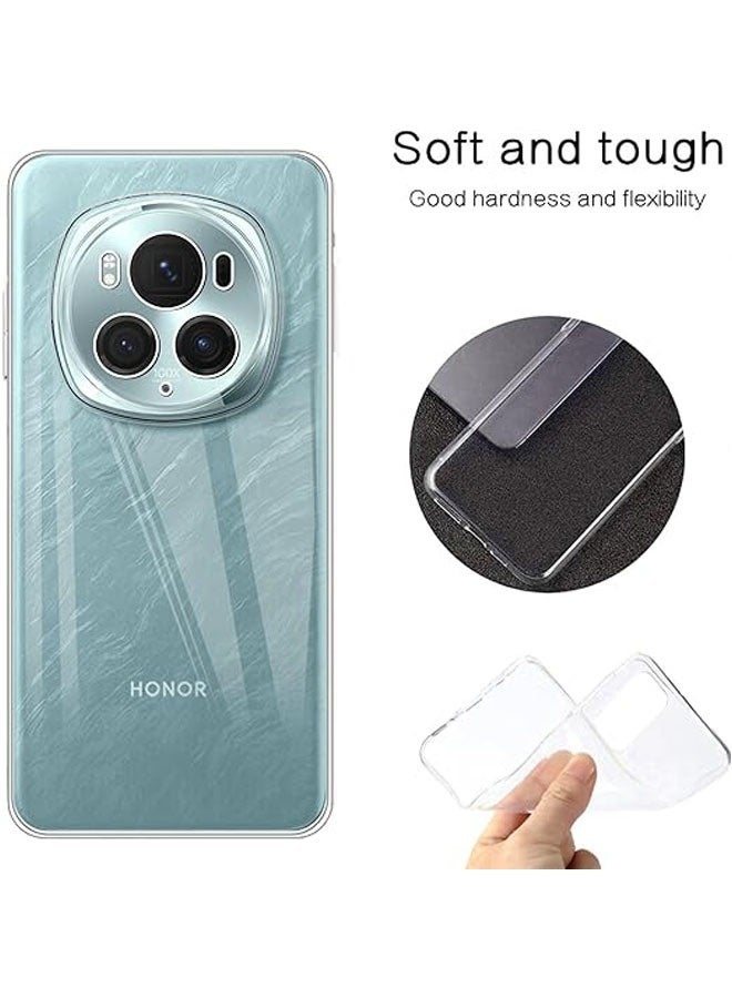 Honor Magic 6 Pro 5G + Screen Protector, Ultra-Thin Soft TPU Bumper Clear Scratch Resistant Case, Honor Magic 6 Pro Lightweight Shockproof Phone Case - Image 5