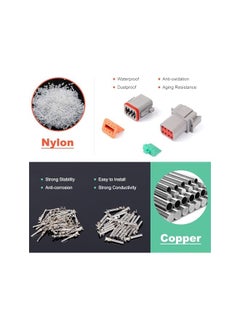 The Bros DT Connector Kit 2 3 4 6 8 12 Pin Connectors with Size 16 Stamped Contacts for Deutsch Connector, IP68 Waterproof Automotive Electrical Connectors Plug 188PSC  - Image 4