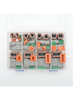 The Bros DT Connector Kit 2 3 4 6 8 12 Pin Connectors with Size 16 Stamped Contacts for Deutsch Connector, IP68 Waterproof Automotive Electrical Connectors Plug 188PSC  - Image 1