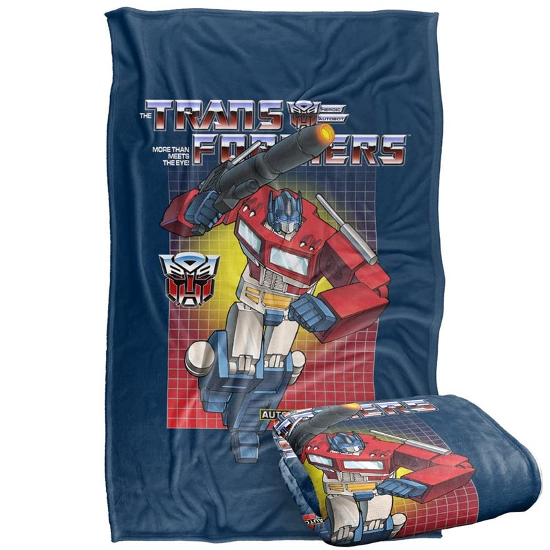 Transformers Optimus Prime Silky Touch Super Soft Throw Blanket 36 x 58