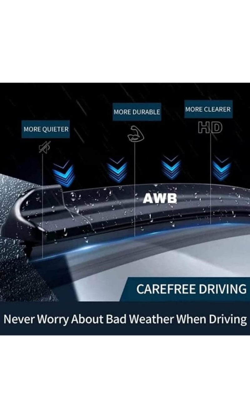 AWB® Front Wiper Blade for Audi A3(2014-2019 Model), Size-26"18" - Image 3