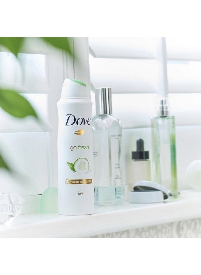 Dove Dove Antiperspirant 48 Hours Body Spray, Go Fresh Cucumber & Green Tea Deodorant,150 ML / 5 Fl.Oz  - Image 4