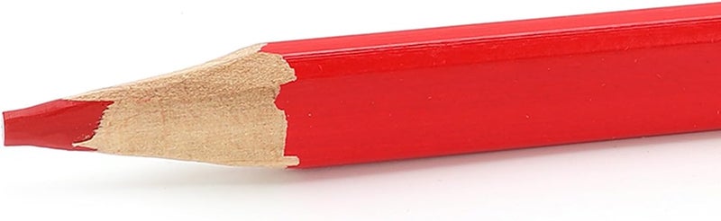 ZJchao 30pcs Carpenter Pencils Woodworking Marking Tool Builders Red Octagonal Pine Woodworking Marking Tool Carpenter Pencils Carpenters Pencils Builders Wood Marking Carpenter 170mm - Image 3