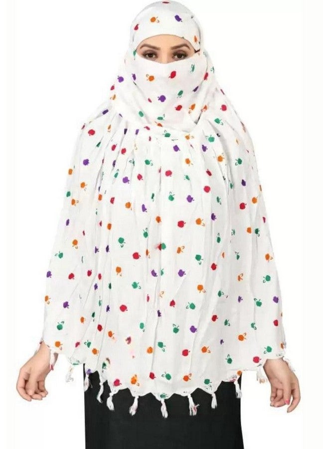 eloska world elosk world Cotton Innovative Stylish Pattern Fancy Scarf With Sun Protection Cover Face Cotton Driving Scarf for Women and Girls.. - Image 2