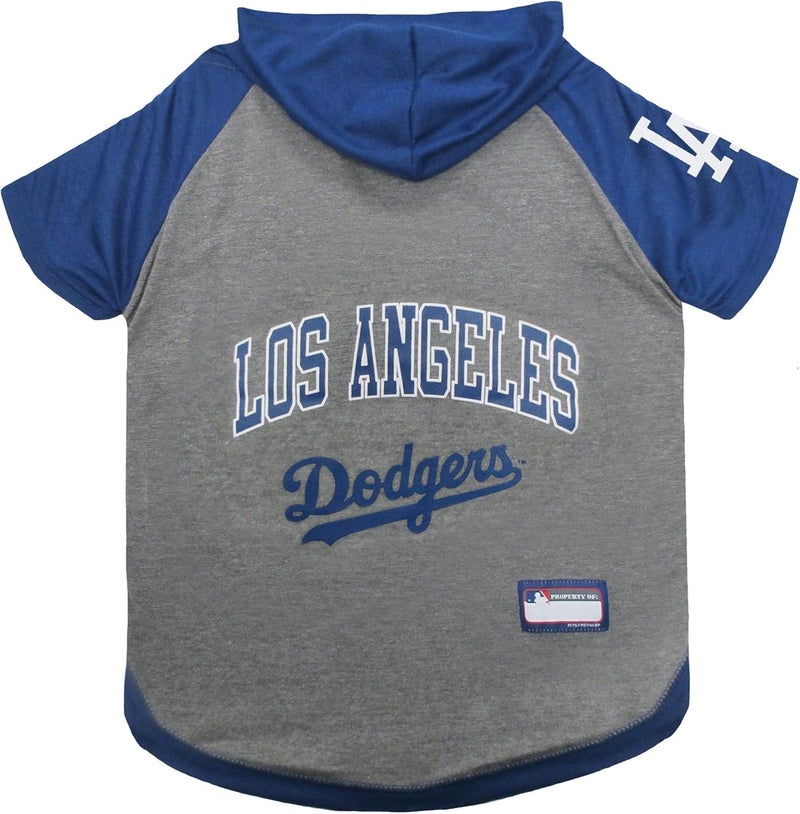 Pets First MLB Hoodie for Dogs & Cats - La Dodgers Dog Hooded T-Shirt, Medium. - MLB Team Color Hoody (LAD-4044-MD) - Image 1
