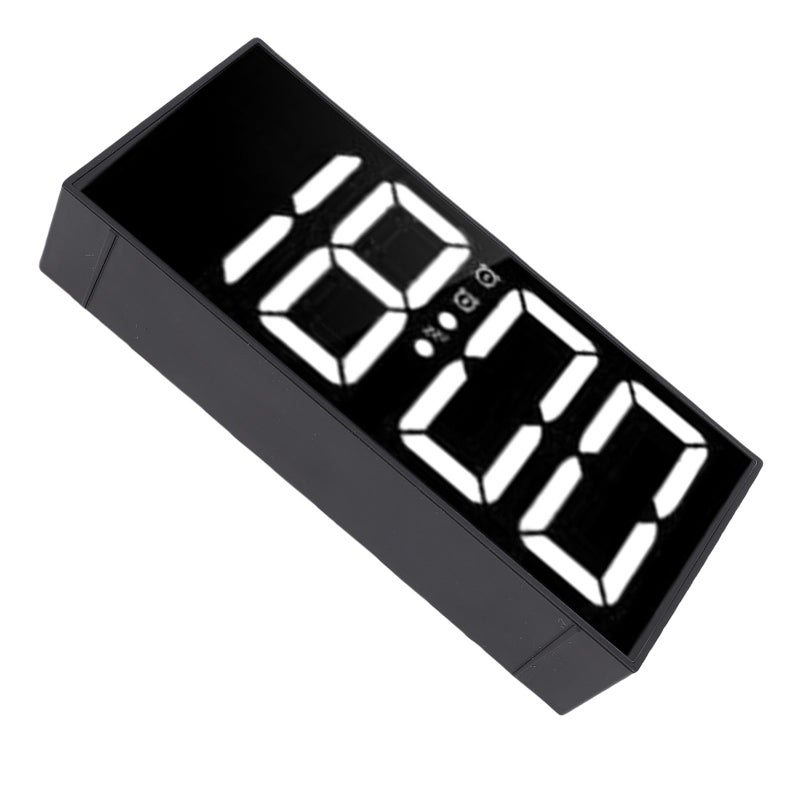 Loud Dual Alarm Clock 7.4 Inch Mirror LED 3 Modes Vibrating Alarm Clock with Bed Shaker Under Pillow for Heavy Sleepers - Image 3