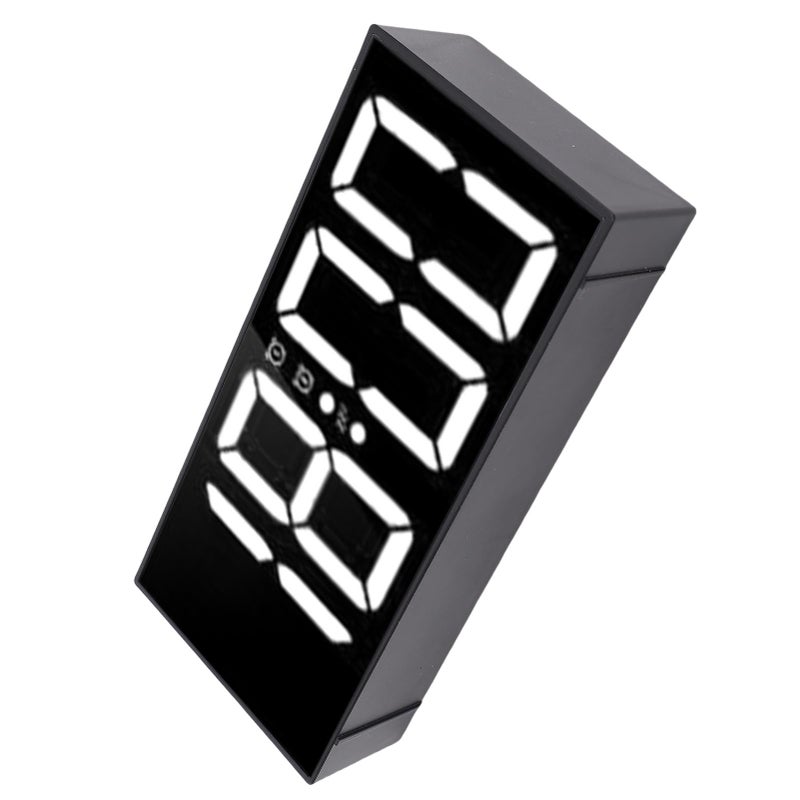 Loud Dual Alarm Clock 7.4 Inch Mirror LED 3 Modes Vibrating Alarm Clock with Bed Shaker Under Pillow for Heavy Sleepers - Image 4