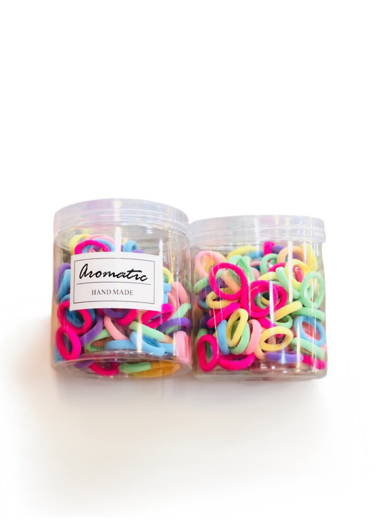 اروماتك علبة ربطات شعر مرنة بألوان الحلوى - Image 1