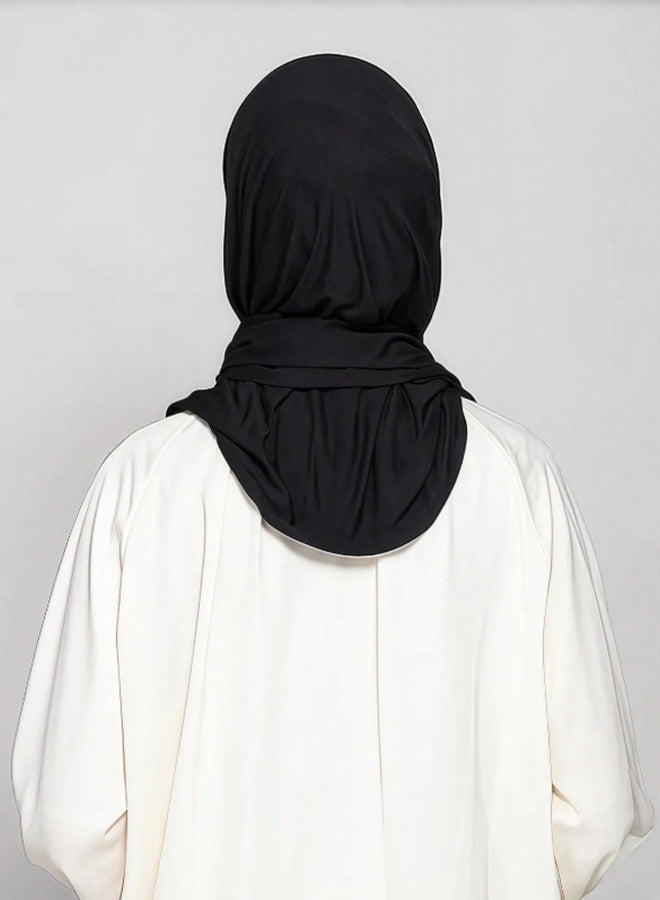 Jersey Cotton Scarf Elastic Scarf Muslim Instant Hijab Mercerized Cotton Shawl Women Soft Jersey Scarf  - Image 3
