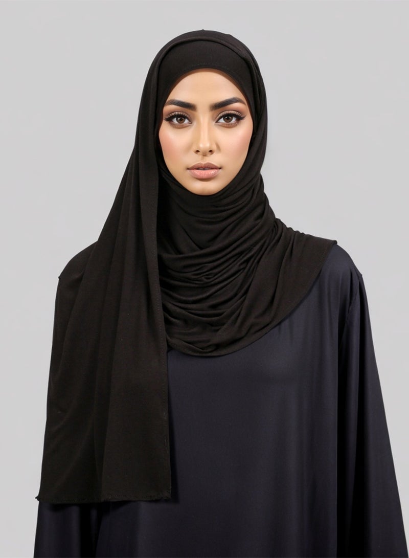 Jersey Cotton Scarf Elastic Scarf Muslim Instant Hijab Mercerized Cotton Shawl Women Soft Jersey Scarf  - Image 4