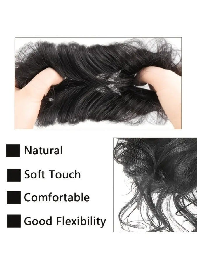 ORiTi Add Volume and Style with Synthetic Messy Curly Hair Bun Chignon Scrunchy Hair Band! Hair - Image 3