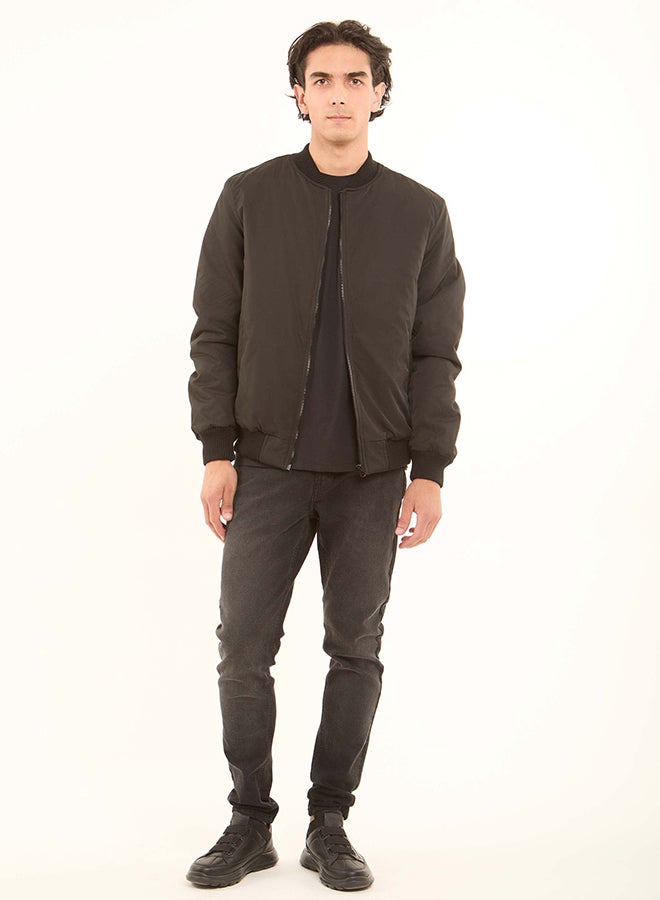 Premoda Permoda Men Bomber Jacket Black - Image 1