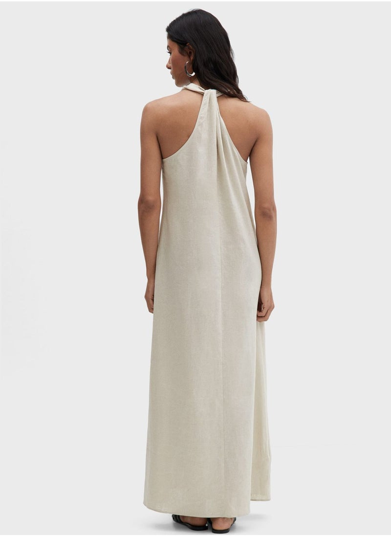 MANGO - V-Neck Dress - Image 1