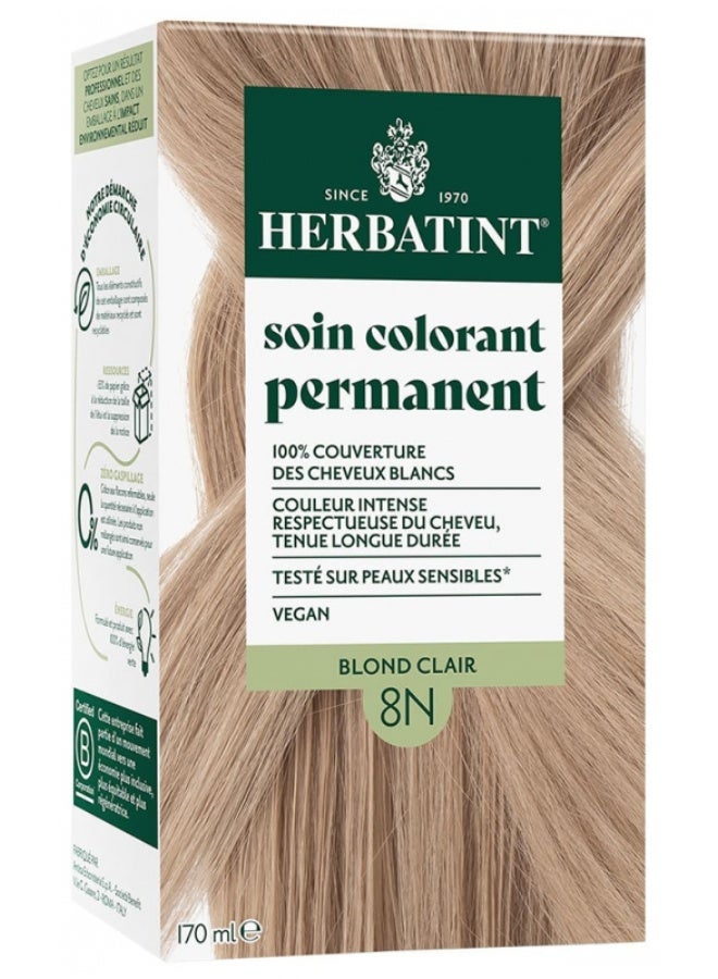 Herbatint Permanent Color Care 170 ml 8N Ligh Blondt