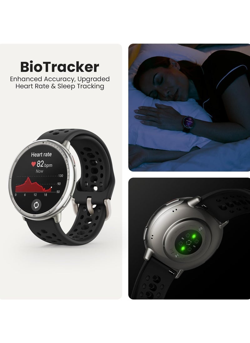 REBENUO - Active 2 Smart Watch 44mm GPS Maps with Direction Fitness Tracker 10 Day Battery Sleep Monitor 160+ Sport Modes Water Resistant for Android & Apple iPhone Red Silicone - Image 1
