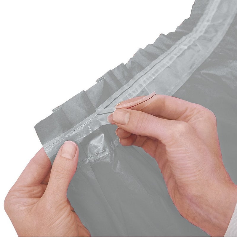 Unique Premium Silver Solid Plastic Table Skirt (29" x 14 ft) Pack Of 1 - Elegant Design, Easy-to-Attach & High-Quality Material - Perfect For Parties, Weddings, & Events - Image 3