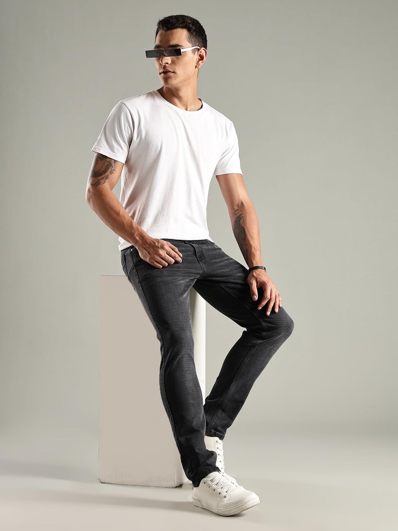 Thomas Scott Men's | Mild Fade | Slim Fit | Denim | Regular Wear | Stretchable | Casual Jeans for Men - Image 5
