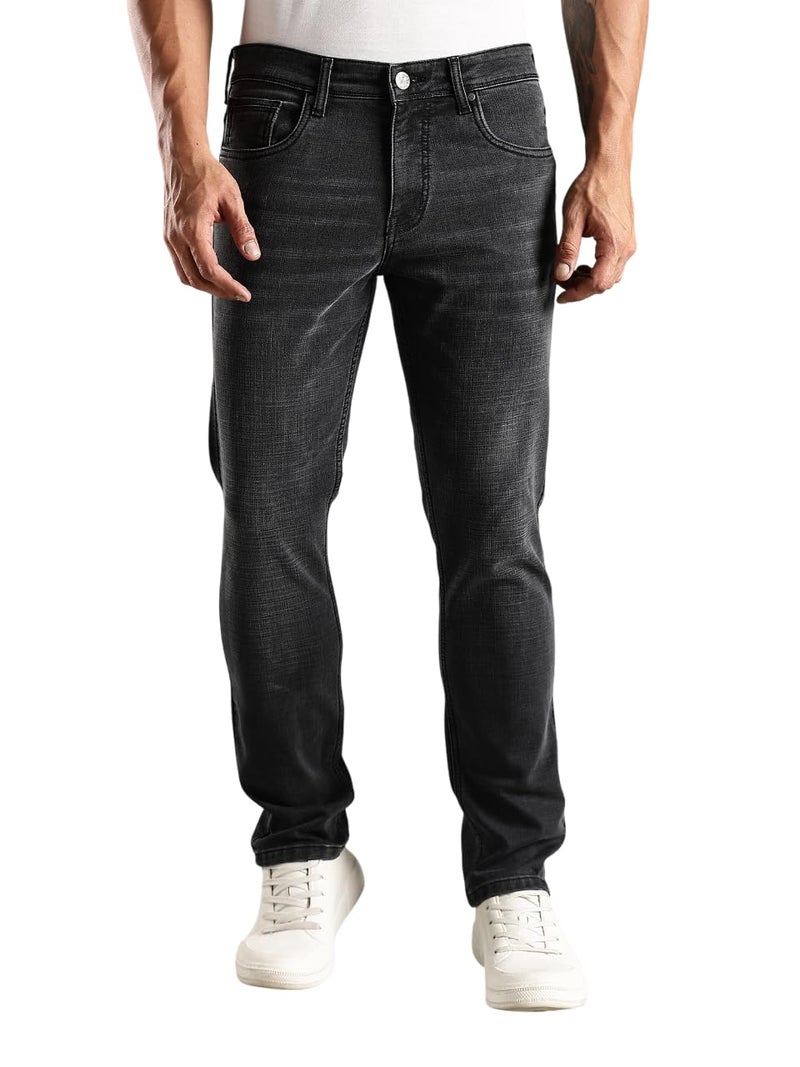 Thomas Scott Men's | Mild Fade | Slim Fit | Denim | Regular Wear | Stretchable | Casual Jeans for Men - Image 1