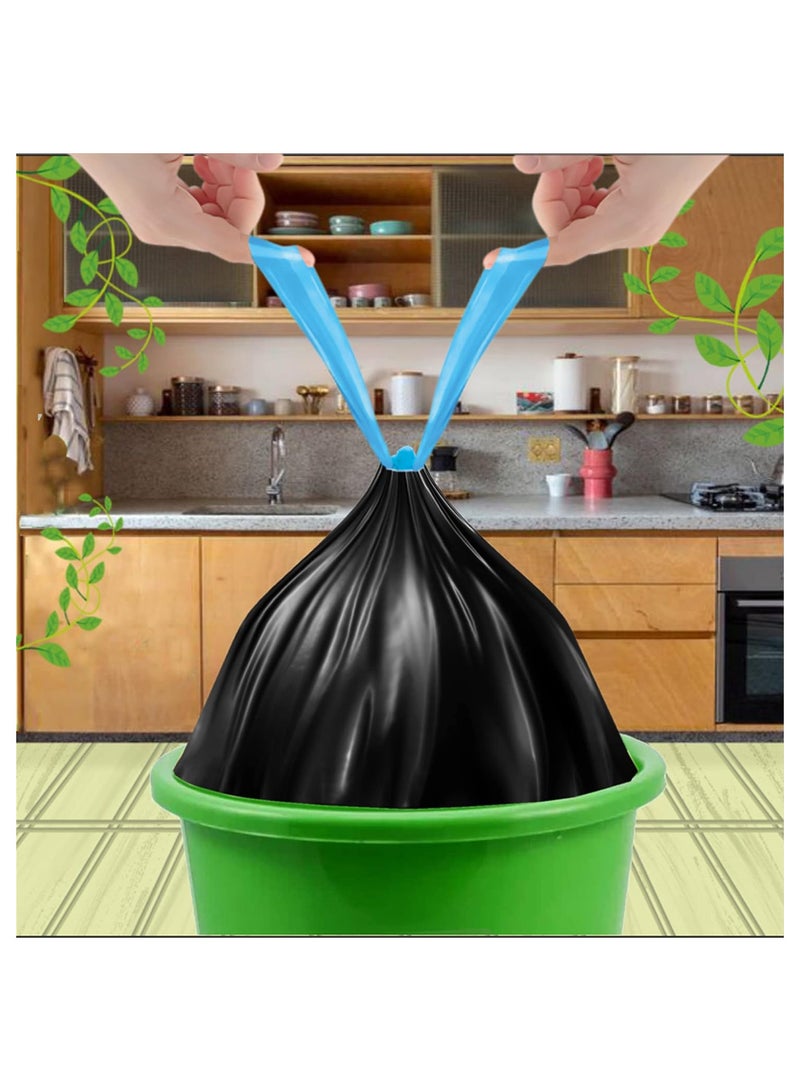 shalimar Shalimar Premium OXO-Biodegradable Drawstring Garbage Bag – 120 Bags (4 Rolls) – 48 x 53 cm – Fits 8 Gallon Bins – Medium Trash/Dustbin Bags – Leak-Proof & Tear-Resistant – Black  - Image 5