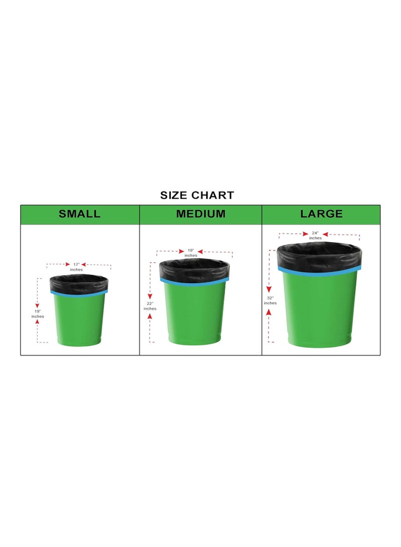 shalimar Shalimar Premium OXO-Biodegradable Drawstring Garbage Bag – 120 Bags (4 Rolls) – 48 x 53 cm – Fits 8 Gallon Bins – Medium Trash/Dustbin Bags – Leak-Proof & Tear-Resistant – Black  - Image 4