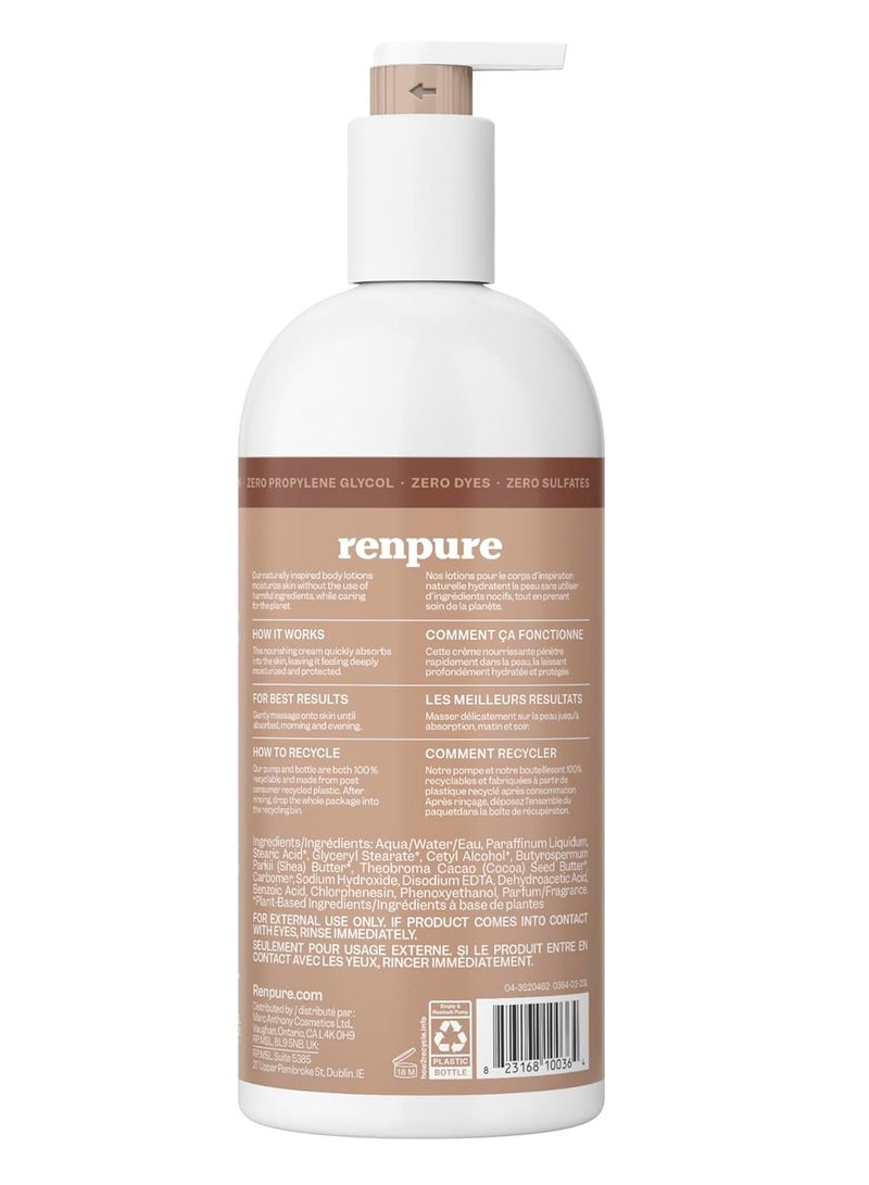 Renpure Cocoa Butter and Shea Ultra Hydrating Body Lotion 24 oz - Image 2
