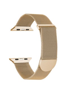 Replacement Strap For Apple Watch 8 41mm Milanese Metal Magnetic Watch Band Gold