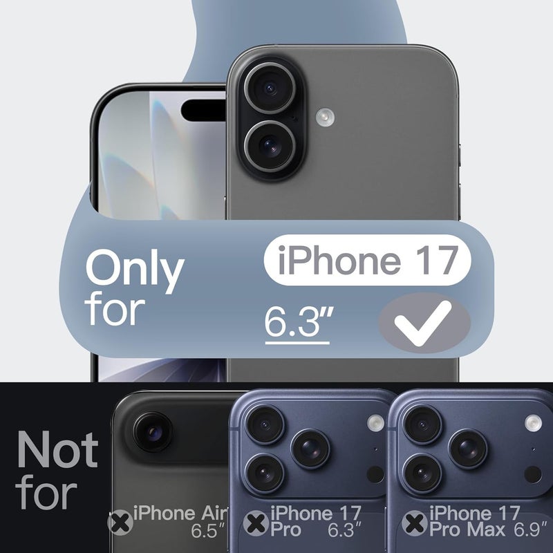 Jetech Liquid Silicone Case For Iphone 17 6.3-Inch, Silky Soft Touch Full-Body Protection, Anti-Scratch Shockproof Phone Cover With Microfiber Lining Navy Blue - Image 2