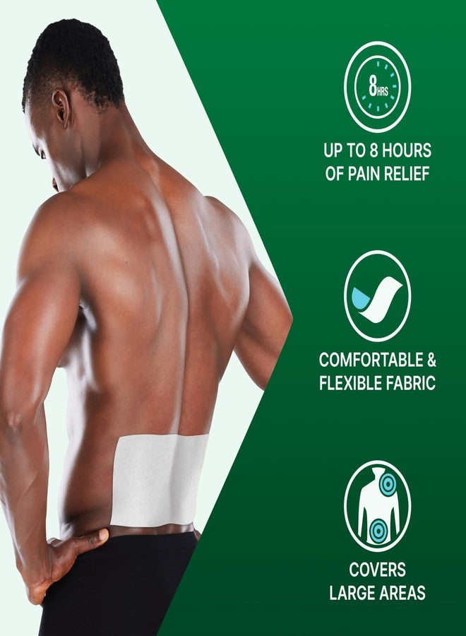 Biofreeze XL Pain Relief Patches, Menthol Pain Patches for Lower Back, Neck, Knee, & Shoulder, Comfortable & Flexible Fabric Stays in Place, 4 ct - Image 4