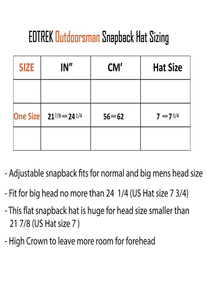 قبعة EDTREK Performance Outdoorsman Snapback Truck Hat ذات حافة مسطحة - تطريز حيواني فريد (لون بني غربي - ثور) - Image 5