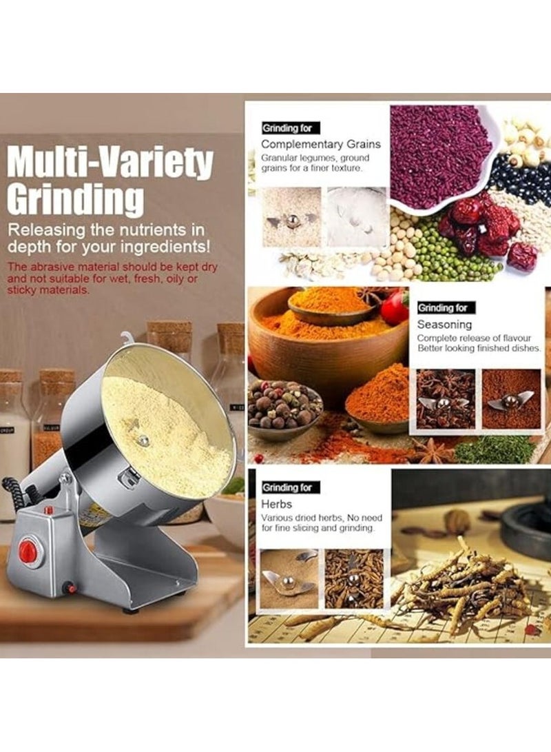 1500g Electric Stainless Steel High-speed Grain Grinder Mill  - Image 3