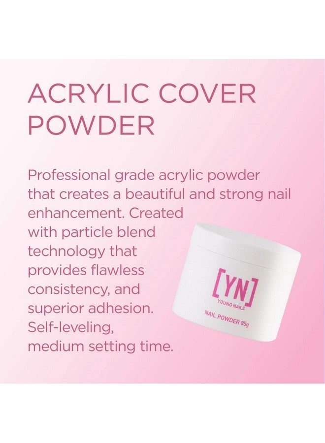 Young Nails Acrylic Cover Powder - Self-Leveling Acrylic Nail Powder, Clear Nude Pink White Acrylic Powder For Nail Extenstion, Professional Grade, Superior Adhesion, Color - Rosebud, 85G - Image 2