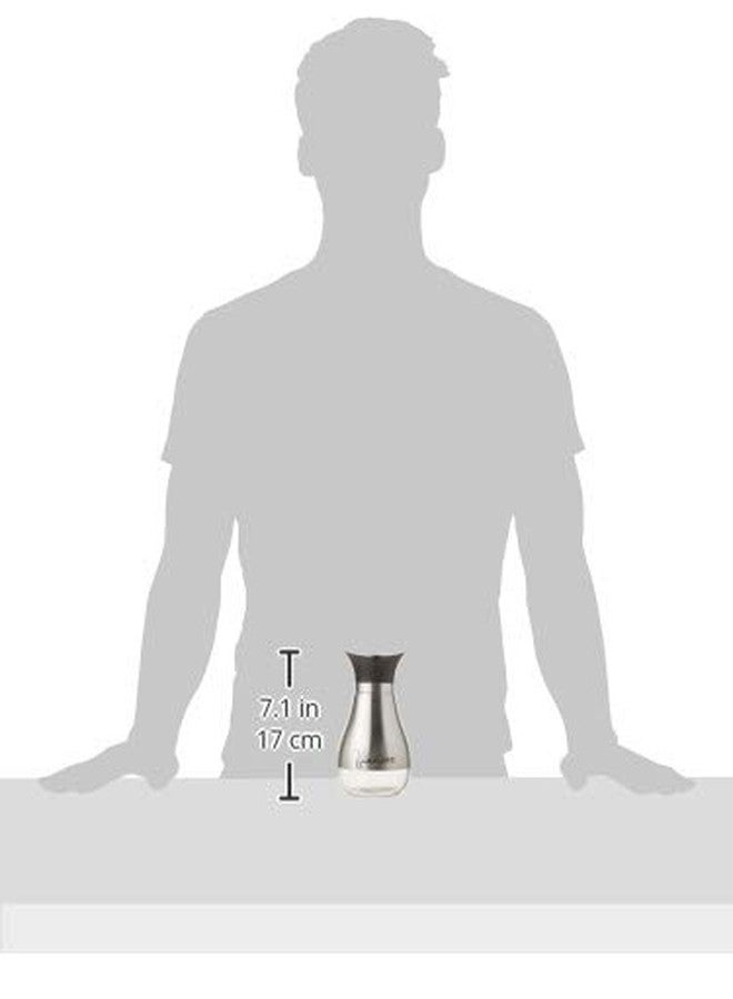 Circleware طقم زجاجات خل ستانلس ستيل من سيركل وير كافيه كونتمبو، سعة 13.6 أونصة، إصدار محدود من الزجاج، 13.6، موزعات زيت فضية (68254) - Image 3