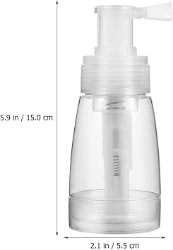 Lurrose Hair Dye Spray Bottles 2 Pcs Barber Powder Spray Bottle Hair Fiber Spray Applicator Empty Powder Container Travel Cosmetics Blower for Hair Salon Home Beauty Fibers Spray Bottle - Image 2