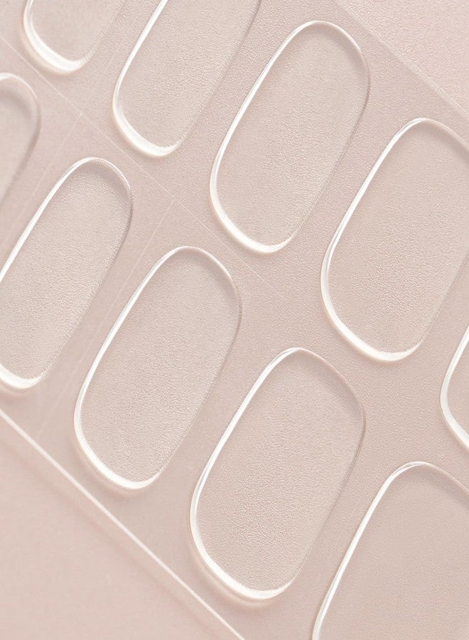 DANNI & TONI Semi Cured Gel Nail Strips Transparent Nails Crystal Clear(5 Packs) - Image 4