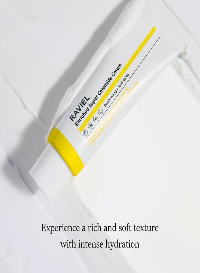 RAVIEL Enriched Super Ceramide Cream | Skin Barrier moisturizer | Hydrating Nourishing with Hyaluronic Acid, Niacinamide for Sensitive skin | Korean skin care (1.69Fl. Oz, Pack of 2 - Image 3