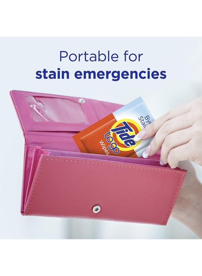 Tide To Go Stain Remover Wipes for Clothes, Instant Laundry Travel Stain & Spot Remover, 3 Pack, (30 Wipes Total) - Image 4